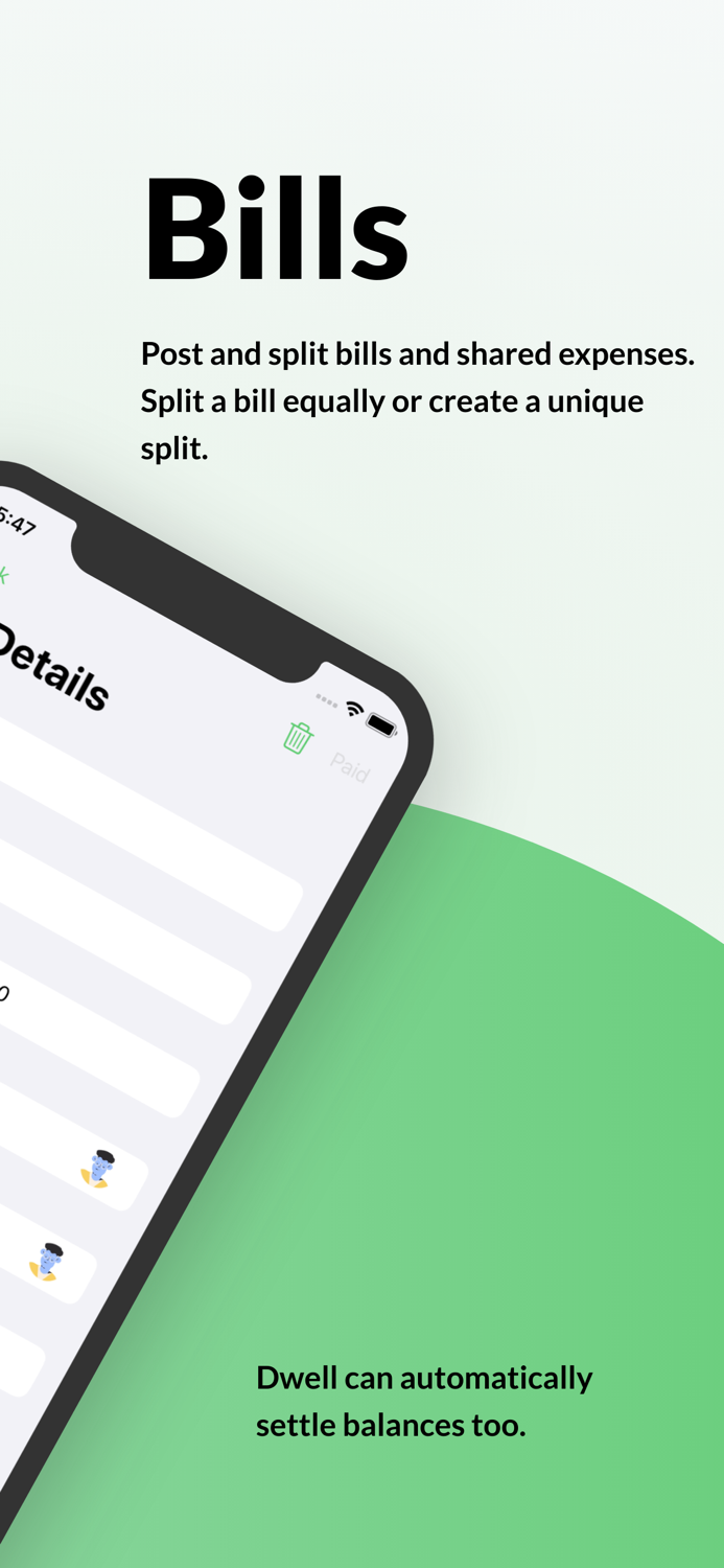 Dwell - Manage Bills and Chores