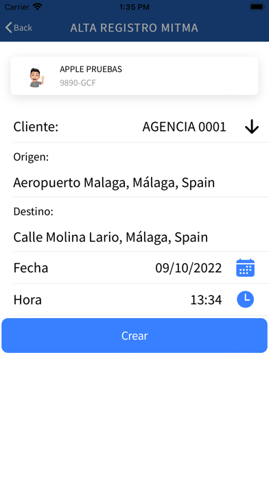 E-VTC Drivers Screenshot