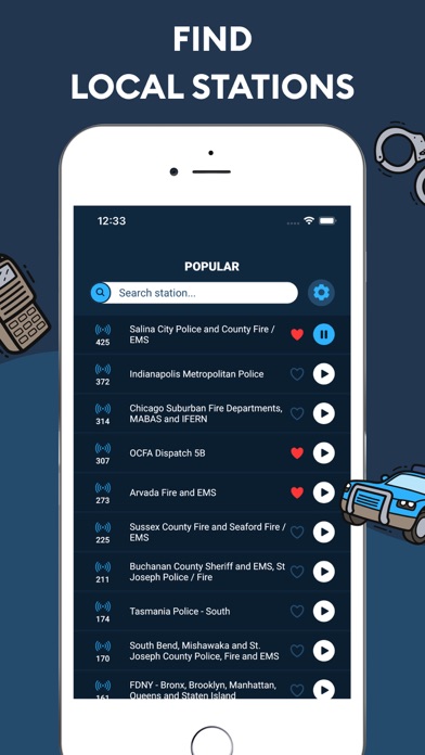 Police＋Fire Scanner Radio USA screenshot 2