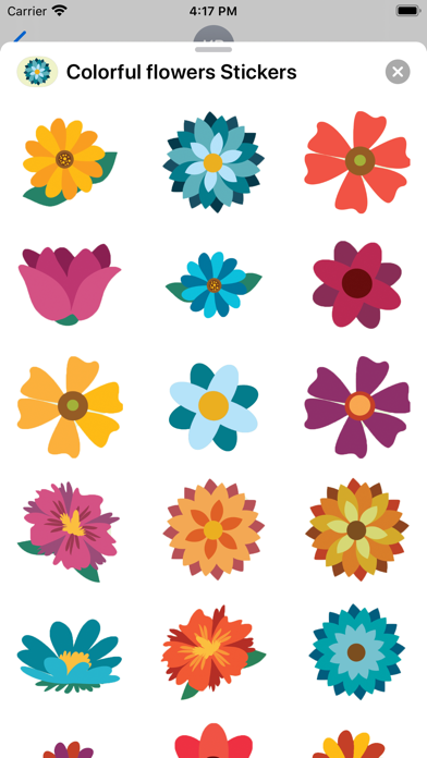 Color Flowers Stickers & emoji Screenshot