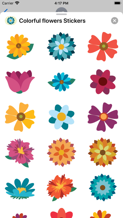 Screenshot #1 pour Fleurs - Autocollant stickers