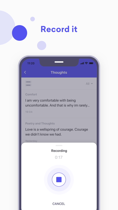Screenshot #3 pour Think App: Share your thoughts
