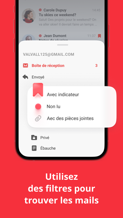 Screenshot #3 pour myMail boite－pour SFR, Laposte