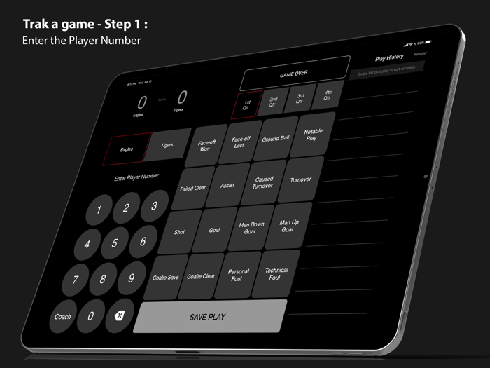 LaxTrak - Lacrosse Game Stats