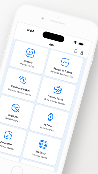 Vida - Arıza Bakım Yönetim Screenshot