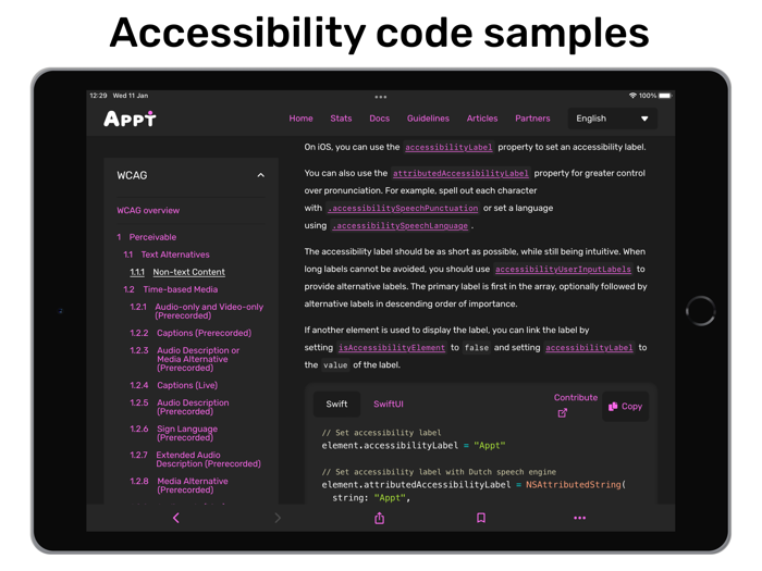 Appt - App accessibility