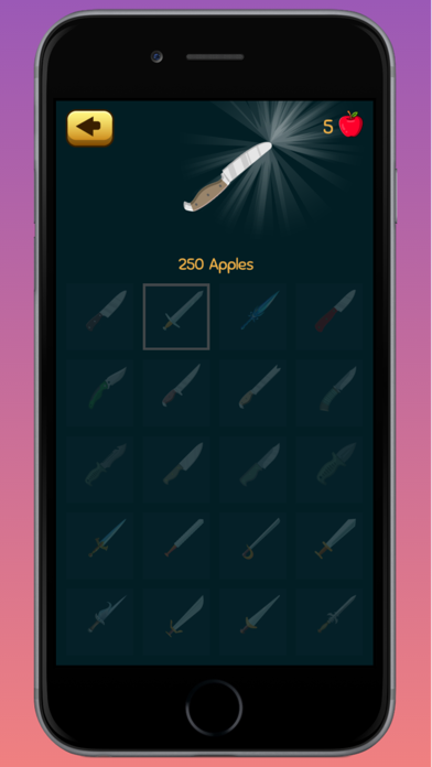 Knife Throw Cut Apple Screenshot