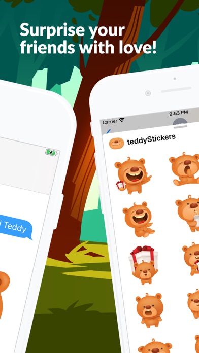 Screenshot #2 pour Teddy Bear 3D Stickers App