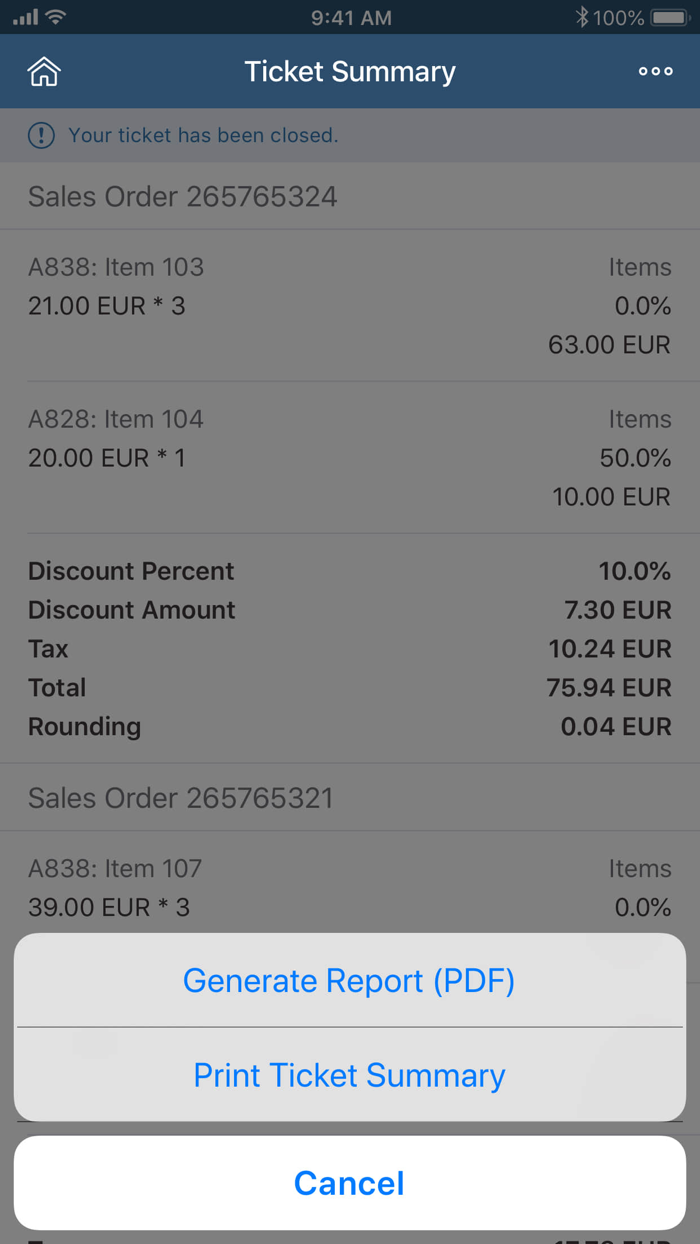 SAP Business One Service