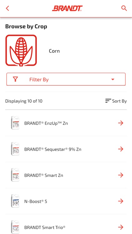 BRANDT Ag Product Finder