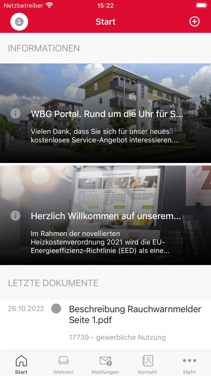 MieterAPP der WBG Straubing