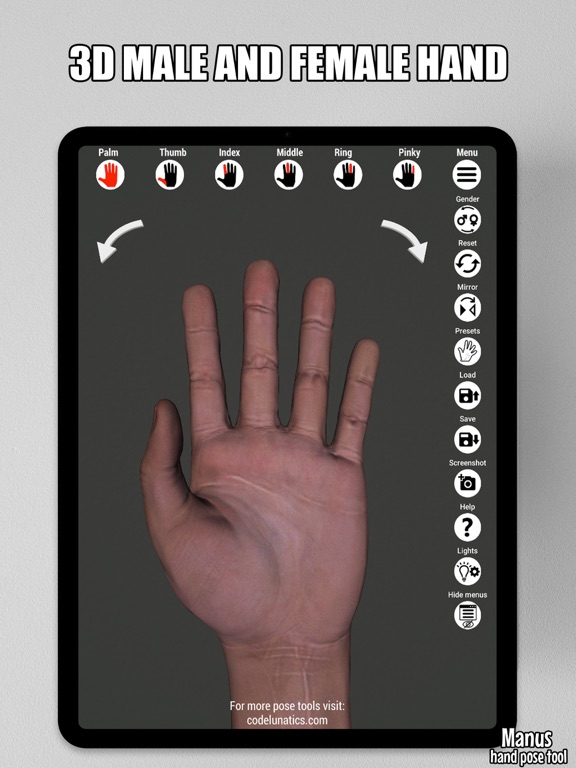 Screenshot #4 pour Manus - Hand reference for art
