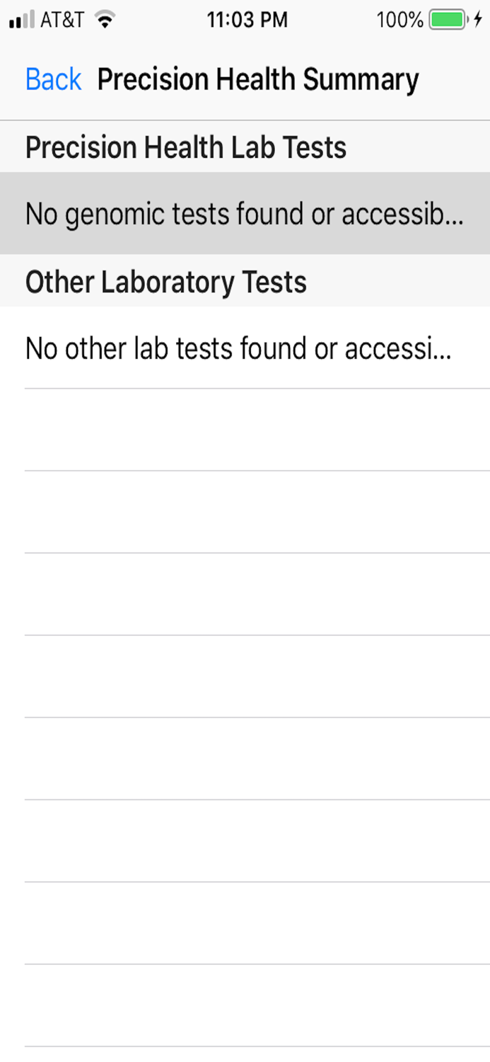 Precision Health Records Tool
