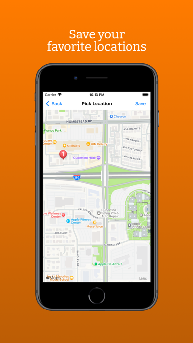 Locations Wallet Screenshot