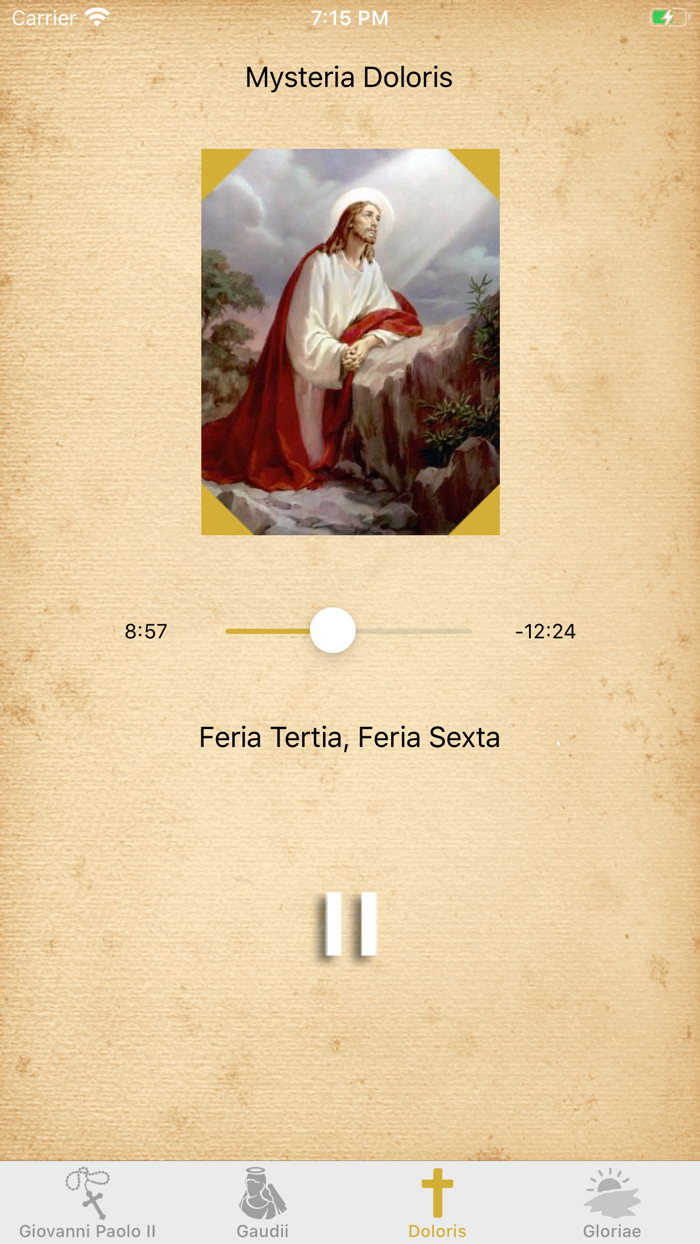 Interactive Rosary in Latin