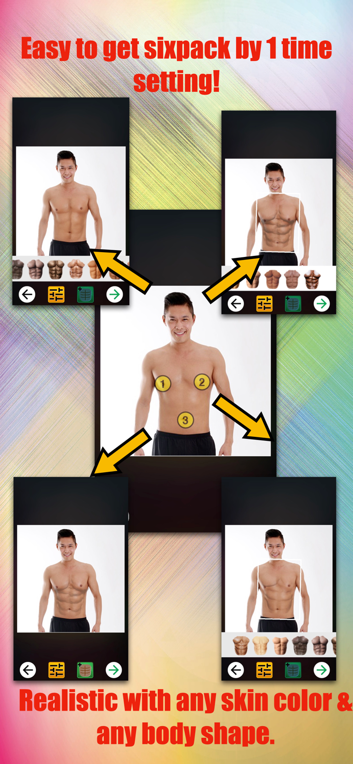 Abs Booth muscle body editor screenshot 2