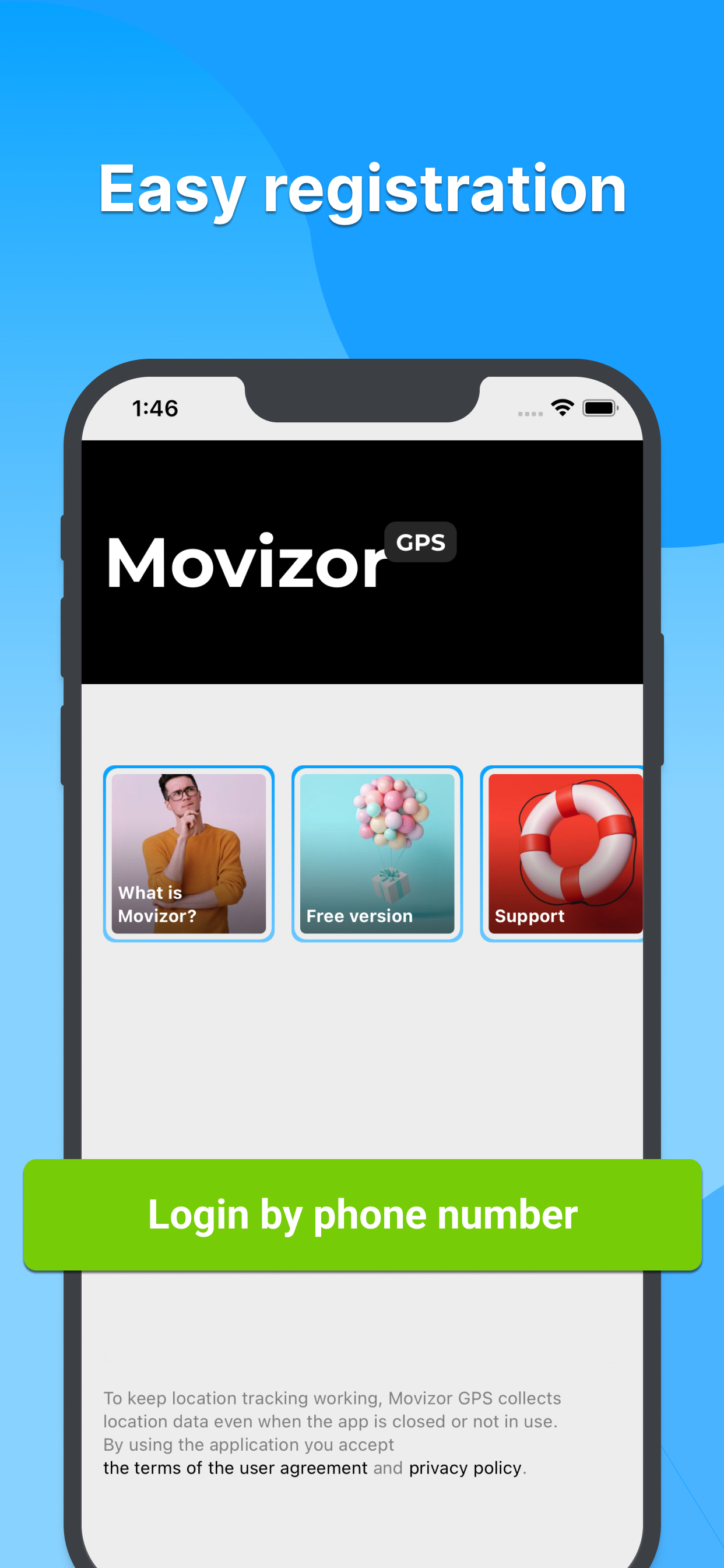 Movizor GPS locator & tracker