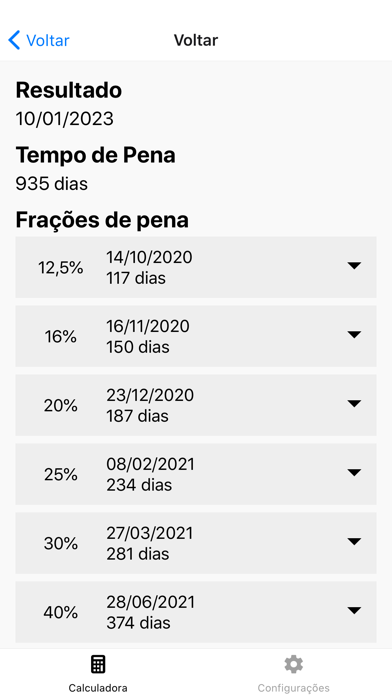 Calculadora Penal Screenshot