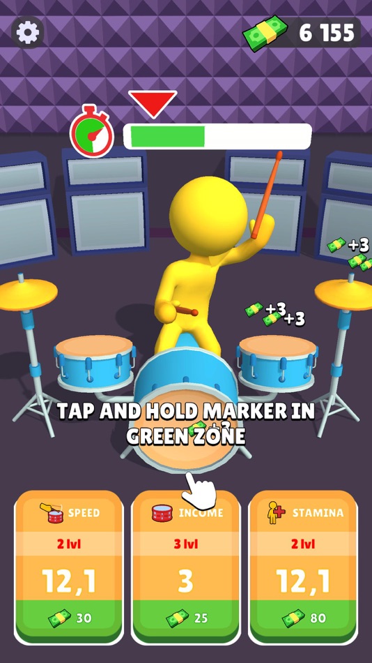 #4. Idle Drummers (iOS) 由: Dmytro Demchuk