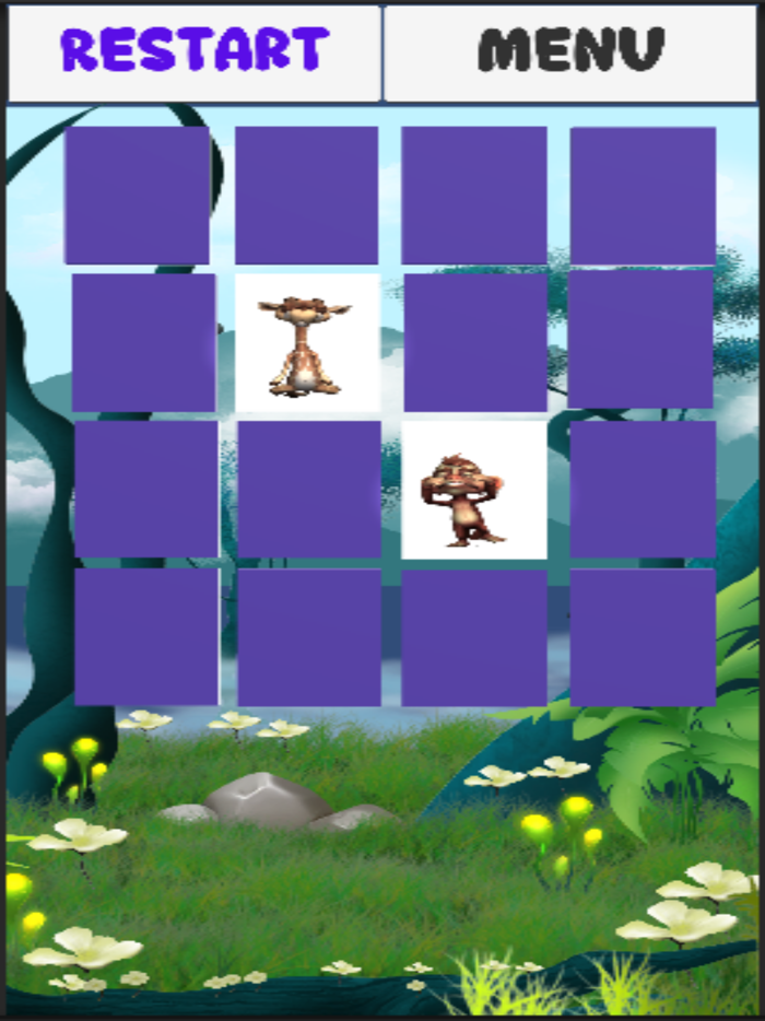 Memory Game  3D Animals