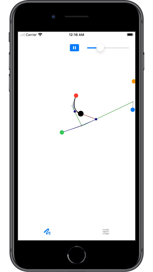 #2. AniBez - Playful Visual Bezier (iOS) Podle: luo
