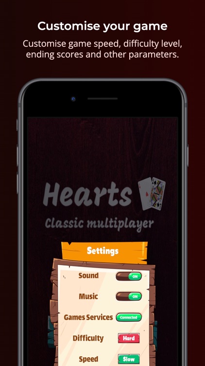 Hearts - Multiplayer Card Game screenshot-4