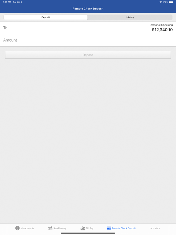 Meriwest Credit Union iPad screenshot 4 - Finance app