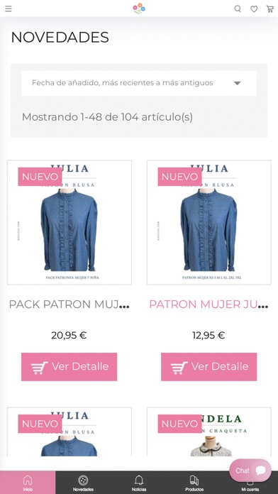 Ratucos, telas y mercería Screenshot