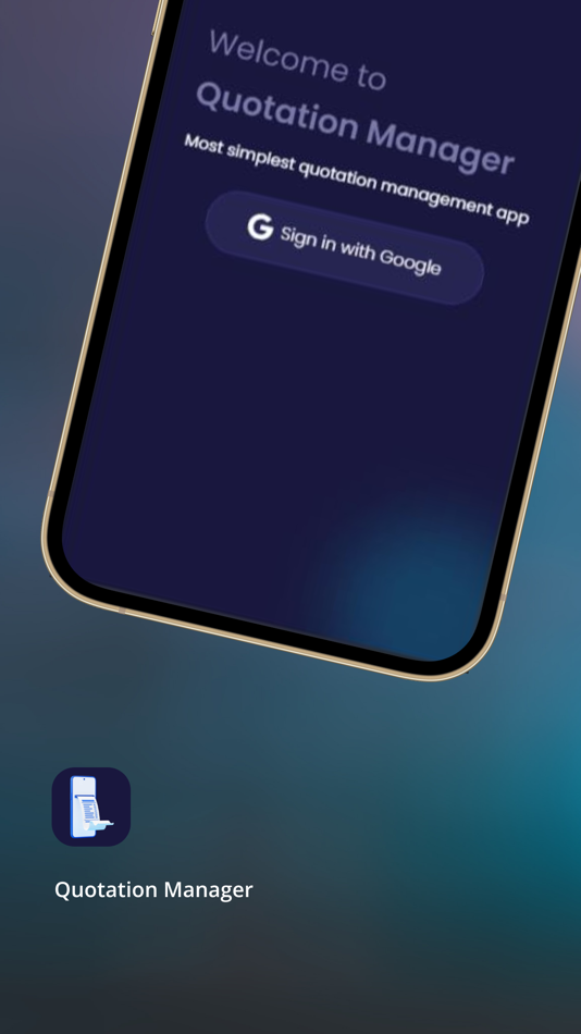 #1. Quotation Manager (iOS) Podle: Jasminder Pal Singh