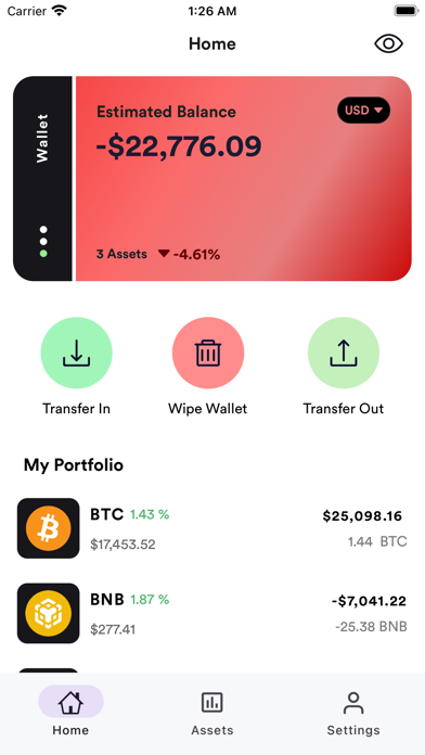 Krypto: Simple Crypto Tracker Screenshot