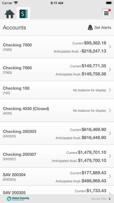 UCSB Mobile Business Banking Screenshot