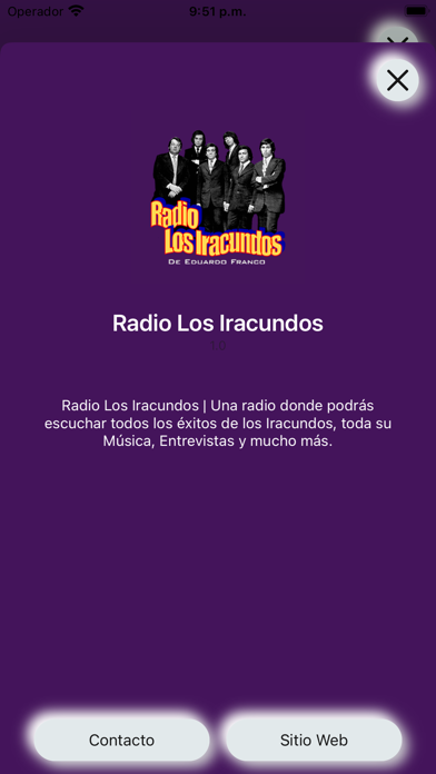 Radio Los Iracundos Screenshot