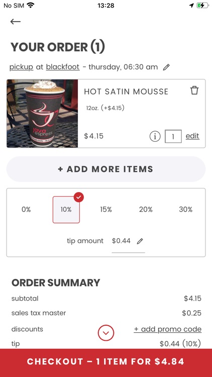Java Espress Beverage Company screenshot-3