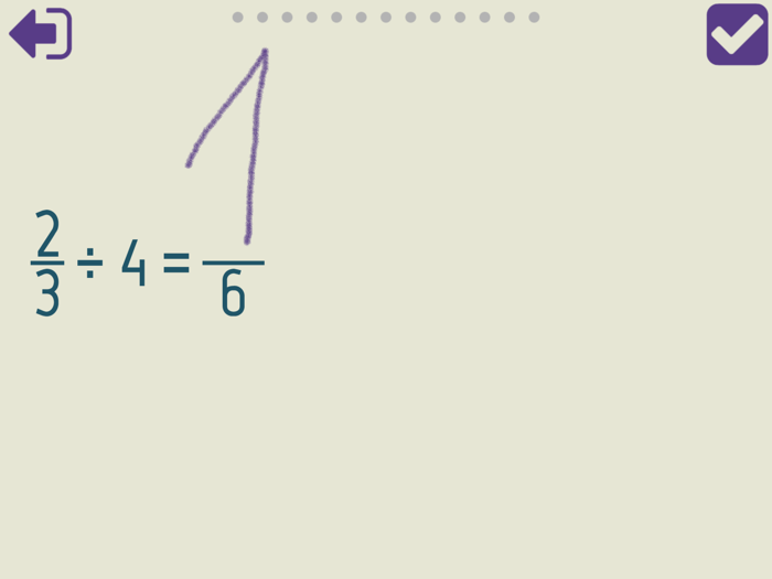 Dividing Fractions Trainer