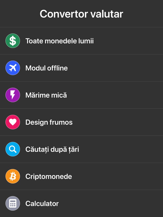 Convertor valutar сurs ro md în App Store