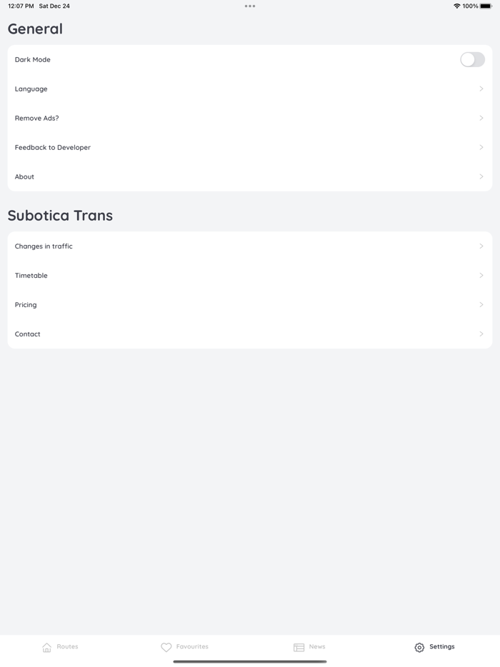 Public Transport Subotica