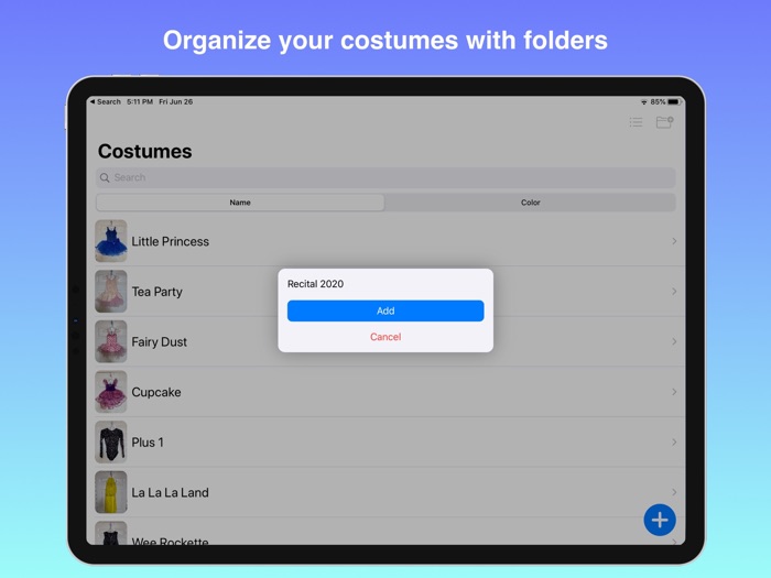 Costumize - Digital Inventory