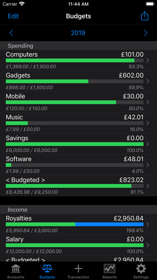 #7. Account Tracker (iOS) Podle: Graham Haley