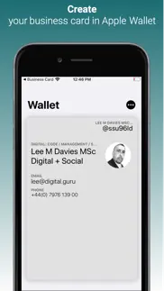wallet business card iphone screenshot 1