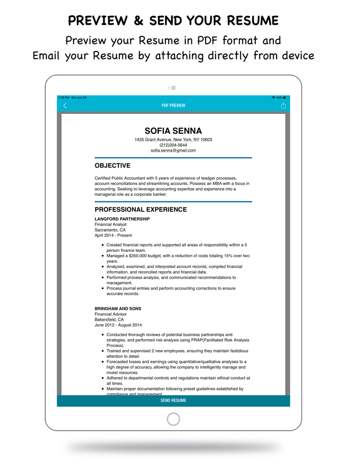 Resume Builder - CV Creator