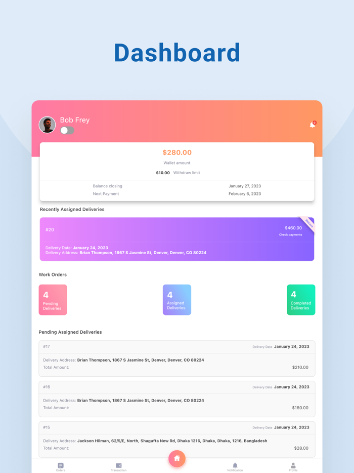 Dokan Delivery Driver