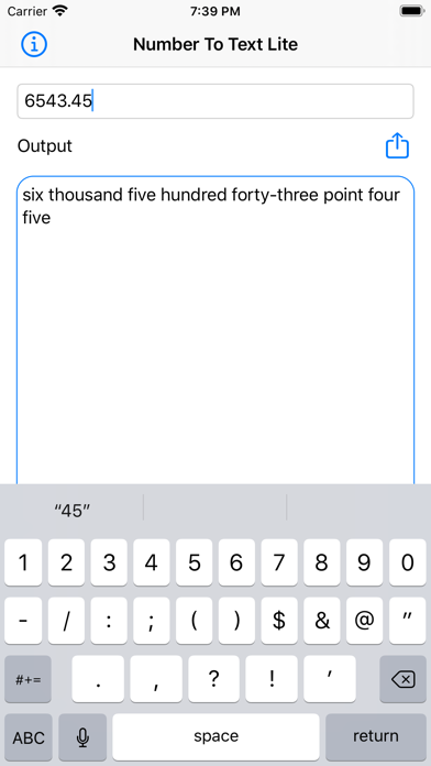 Screenshot #2 pour Number To Text Lite