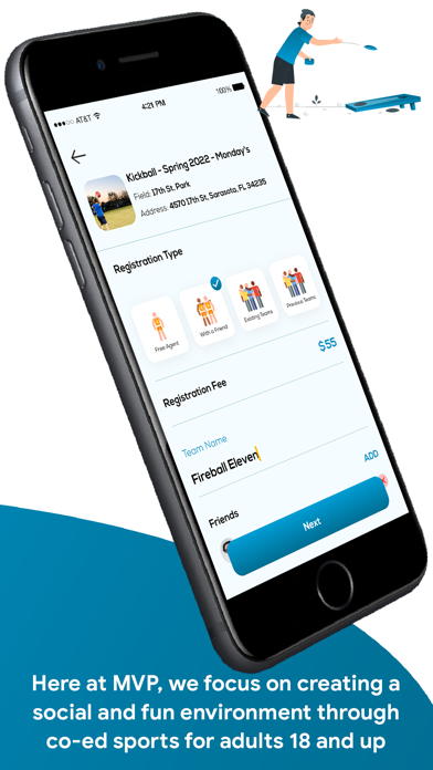 MVP Sports and Social Screenshot