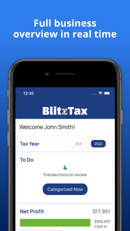 BlitzTax - Expense tracker