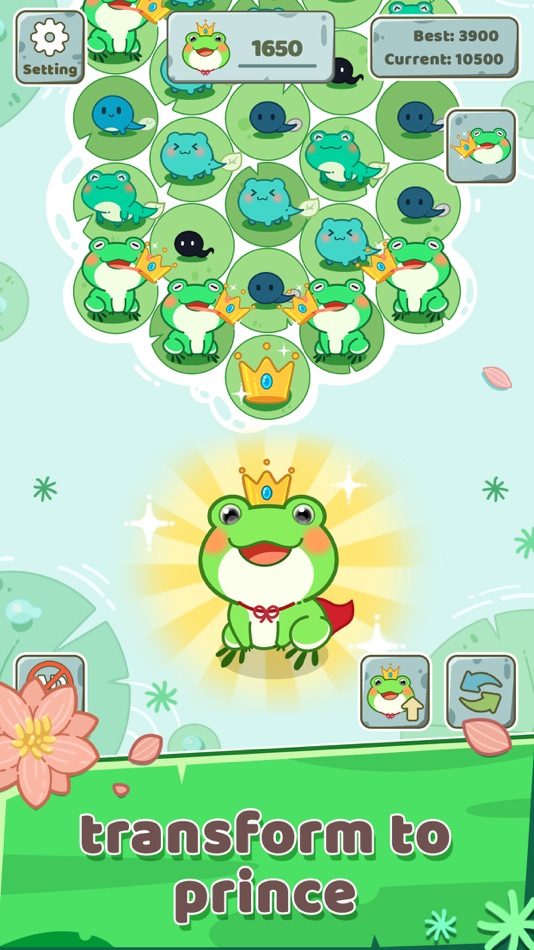 #2. Frog Prince Merge (iOS) 由: Ayoomi