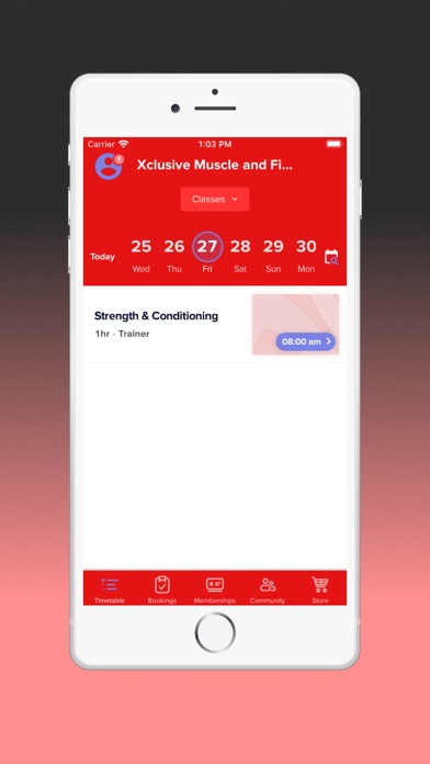Xclusive Muscle & Fitness Club Screenshot