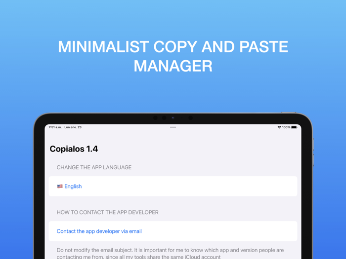 Copialos Clipboard Manager