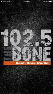 102.5 the bone: real raw radio iphone screenshot 1