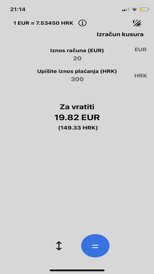#4. HReuro - kusur kalkulator (iOS) 由: WebTech, vl. Josip Saric