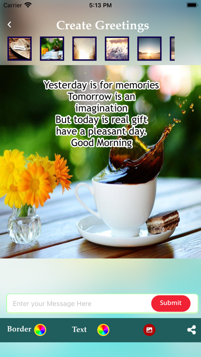 Good Morning Wishes Greetings Screenshot
